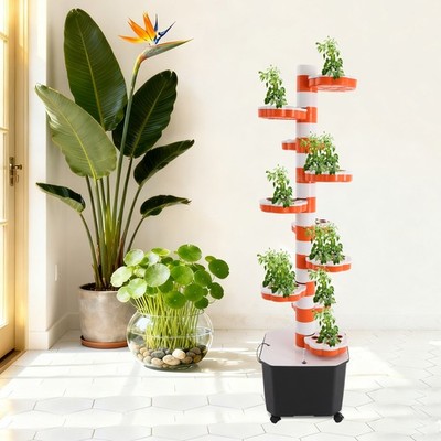 Hydroponic Grow Tower with Timer, Hydroponic Tower, Vertical Hydroponic Planter