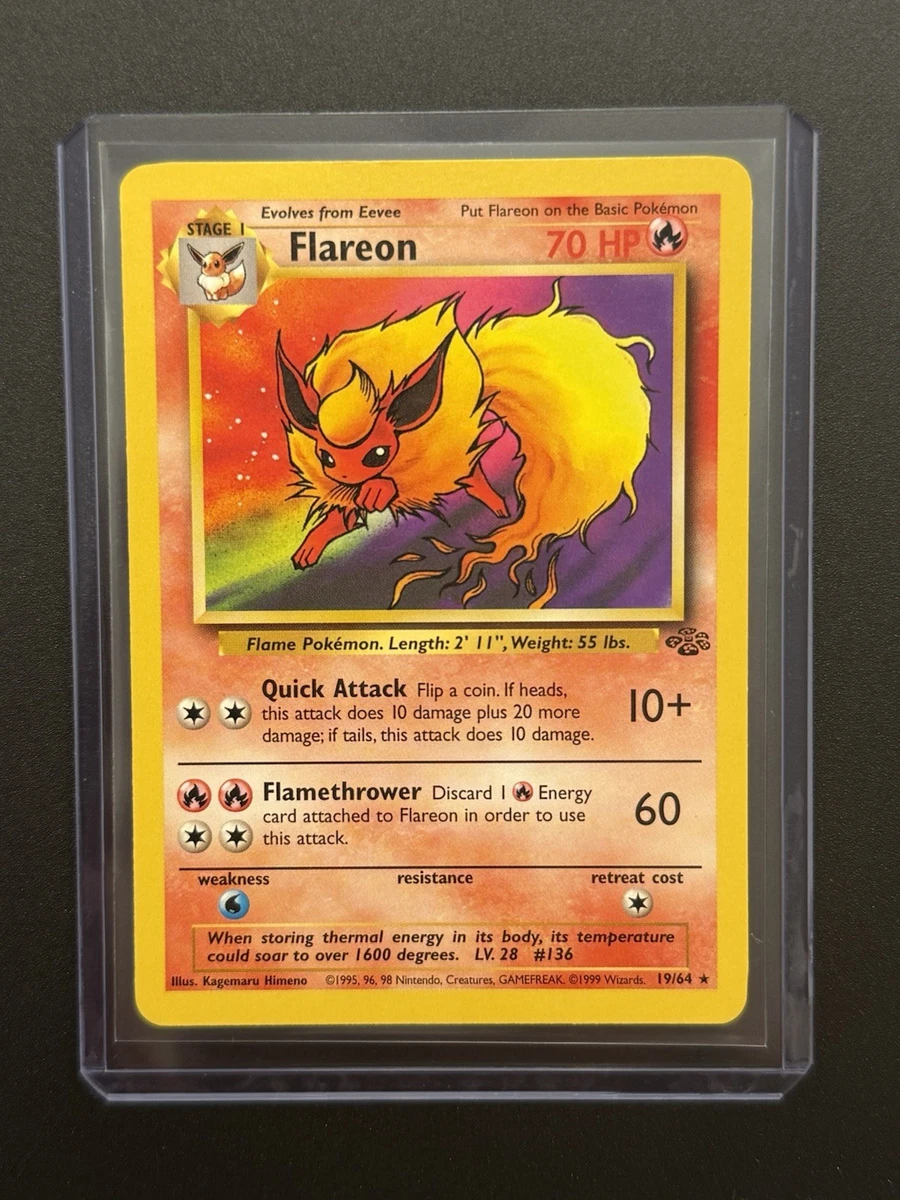 25+ Flareon Pokémon TCG Jungle Individual Collectible Card Game