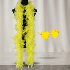 Vibrant 6.6ft Feather Boa for Women - Add Flair to Weddings & Halloween Events