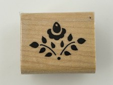 Floral Wood Block Rubber Stamp Card Making Craft Art