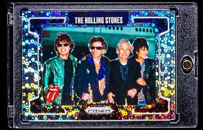 The Rolling Stones MICK JAGGER RARE REFRACTOR DISCO PRIZM INVESTMENT CARD SSP