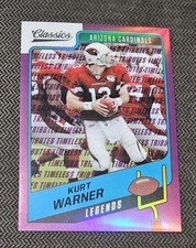 2021 Panini Classics Timeless Tributes Purple #117 Kurt Warner 31/35