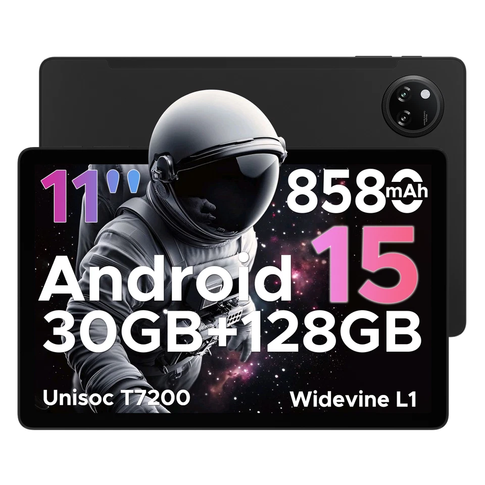 DOOGEE TabA9/A9+/A9PRO/A9PRO+ Tablet 30GB+128GB Tablets Android 15 8580mAh