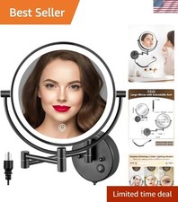 Wall Mounted Hardwired Makeup Mirror with 3 T...
