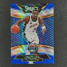 2014 Panini Select Courtside USA Grant Hill Blue and Silver Prizm SSP#Z