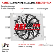 Radiator Aluminum Shroud Fan For 49-1952 Studebaker 2R6 2R11 2R10 2R15 2.8 4.0L