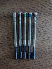 Clockmaker Special Screwdriver Set with Fixed Female Key, Set of 5 #S188