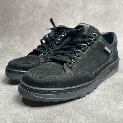Mephisto 'Mick' Black Leather Sneakers Mens Size 10.5  Retail $289 EUC