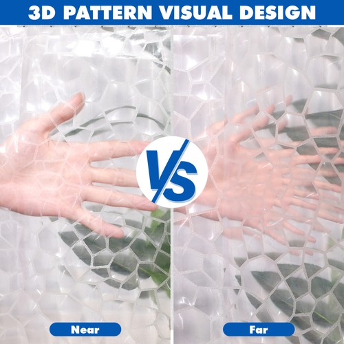 Tenda da doccia per arredo bagno con motivo elegante design - Foto 3 di 12