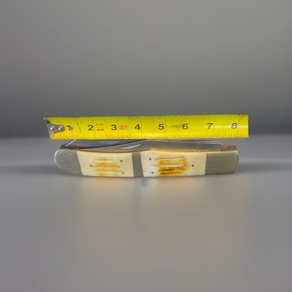 Cuchillo Plegable Vintage EX LARGE FROST CUTLERY Hojas de Acero Solingen Foto 4 de 4