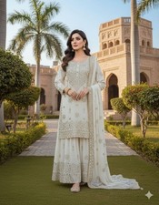 Pakistani Eid Salwar Kameez Ready To Wear Dress Wedding Party 3Piece Bridesmaid