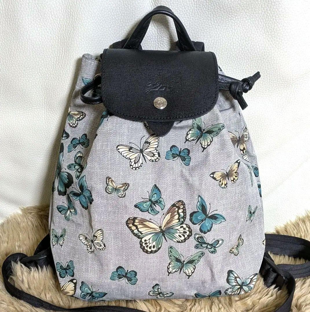 LONGCHAMP Drawstring Backpack with Butterfly Patt… - image 19