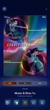 MULAN & SHAN YU 2022 DISNEY TOPPS COLLECT CONNECTIONS COLLECTION EPIC DIGITAL