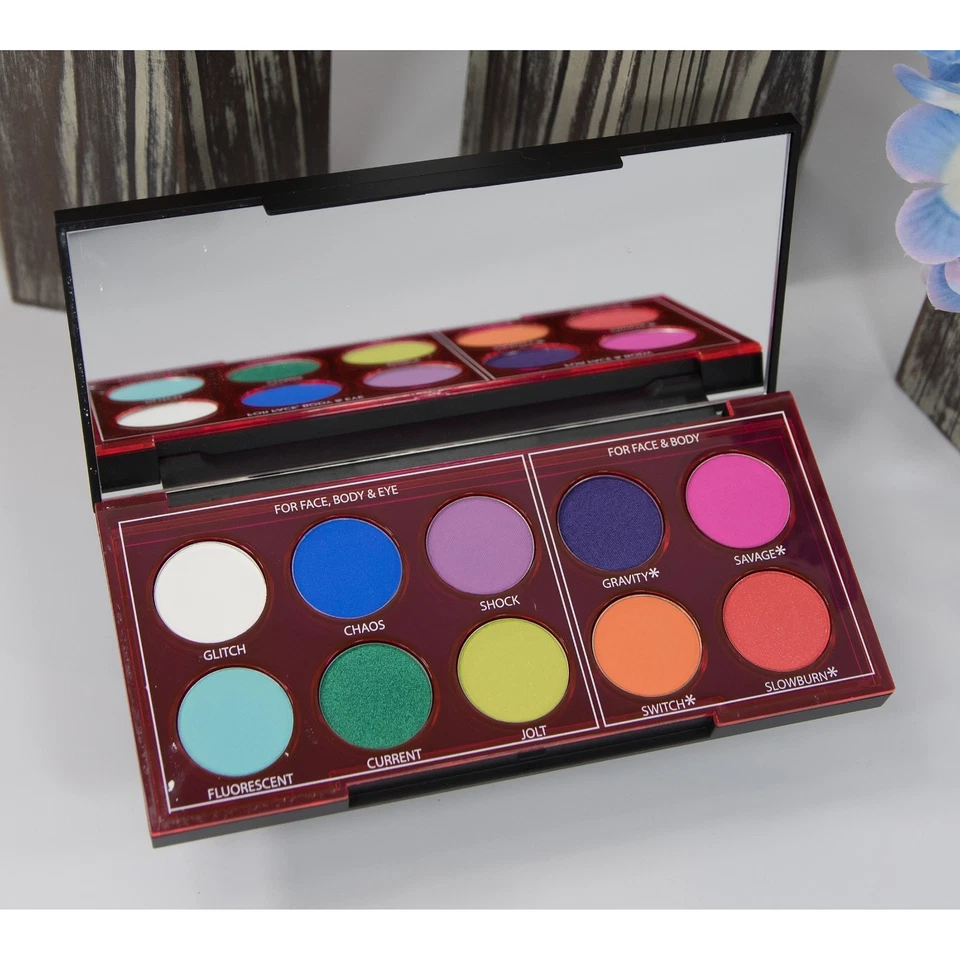 Urban Decay Wired Pressed Pigment Metallic Glitter Eyeshadow Palette Mirror NWT - Image 2 of 4