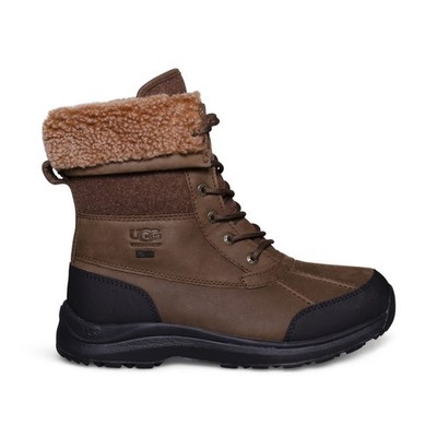 UGG ADIRONDACK III TIPPED DARK EARTH LEATHER WOMEN'S BOOTS SIZE US