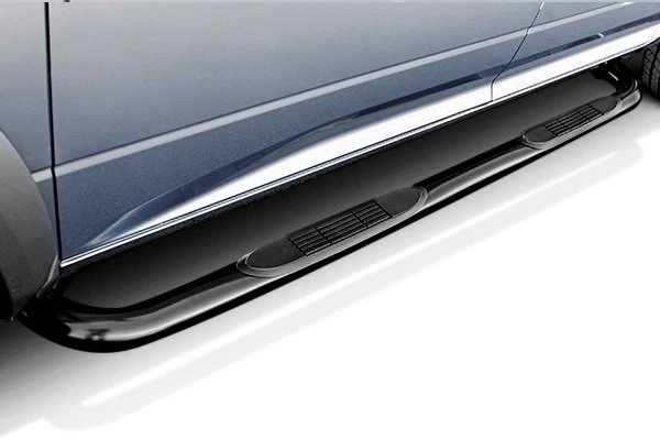 For Chevy Silverado 2500 99-14 Lund 3" Cab Length Black Round Bent Tube Steps Foto 2 de 3