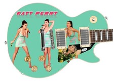 Katy Perry Signed Multi Image Signing Live Photo Guitar ACOA