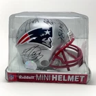 New England Patriots Mini Helmet Autographed By Many Players  Signed NFL