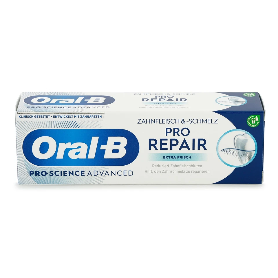 Oral‑B Pro‑Science Advanced Zahnfleisch & Schmelz Repair Extra Frisch – 4x 75 ml - Bild 3 von 4