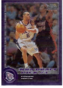 Kenyon Martin 2000-01 Topps Chrome Purple /1999 #151 Rookie Nets