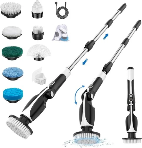 Electric Surface Cleaning Brush Cleaning 7 Brush Attachments Set