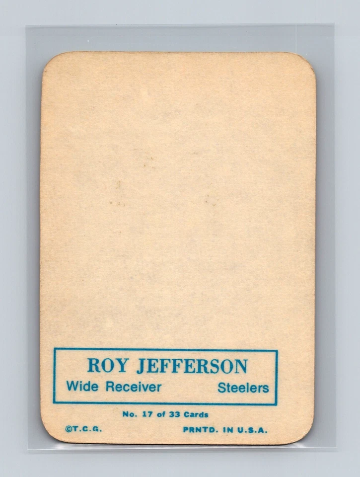 1970 Topps Super Glossy - Roy Jefferson #17 (B257) - Image 2 of 2