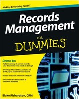 Records Management For Dummies on sale Records Management For Dummies on sale