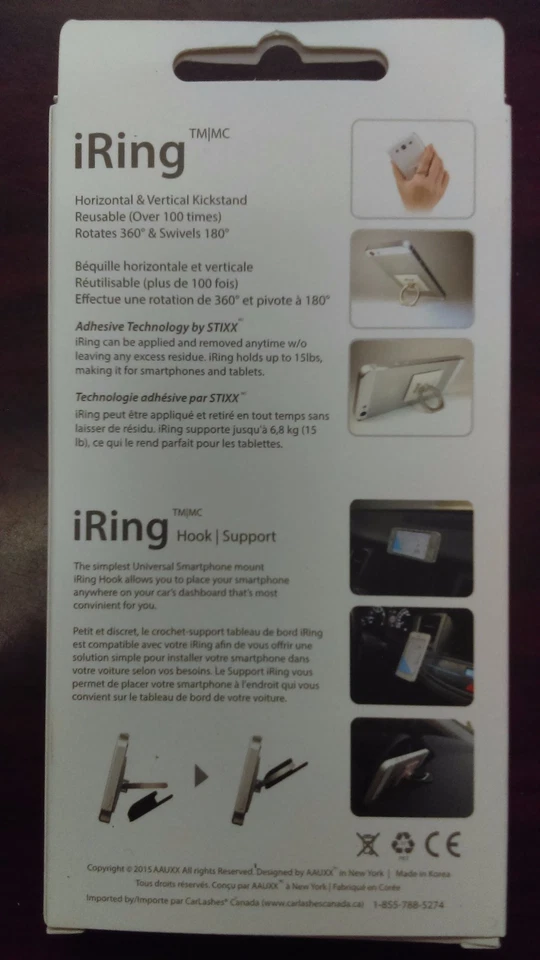 AAUXX iRing-Grip & Stand holder with Mount-Secure Grip for Photos & Selfies- - Image 2 of 2