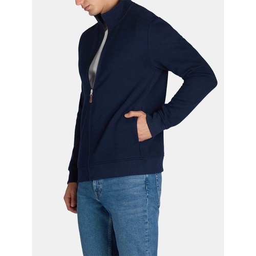 Mens size 3XL 54-56 Dark Navy Heather George Full Zip Jacket - Picture 5 of 10