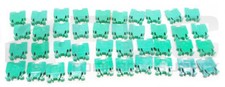 LOT OF 40 NEW ALLEN BRADLEY 1492 STYLE CA CONTACT BLOCK GREEN
