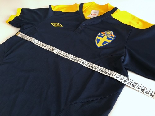 Sweden Sverige 2010/11 UMBRO Training Football Shirt S Mens Soccer Jersey - Picture 10 of 11