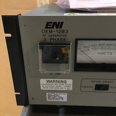 ENI OEM-12B3-02 RF Generator 3 PHASE, MKS, INPUT: 180-229 V