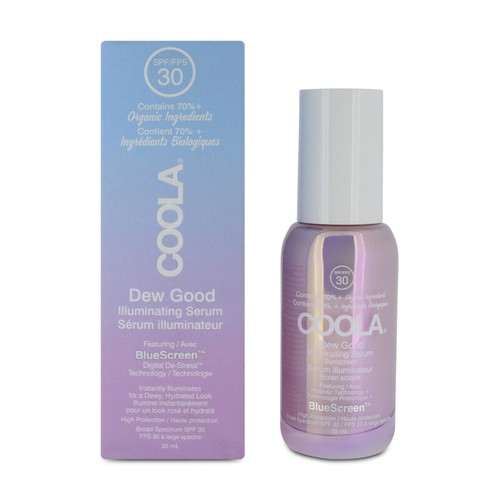 Coola 35ml Dew Good Illuminating Serum SPF 30 Organic 3-in-1 with Probiotic Tech
