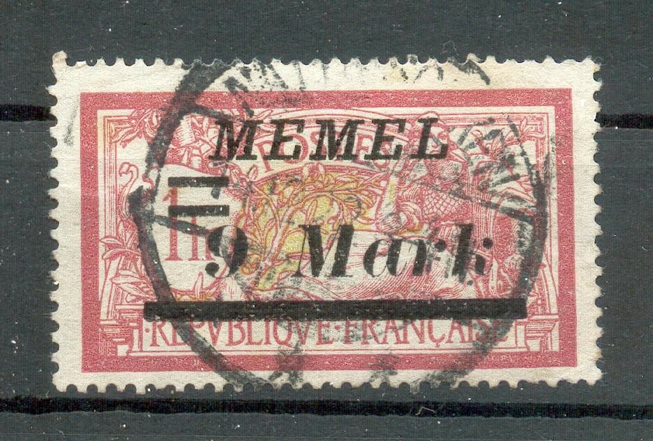 Memel 93II ABART Cancelled BPP 35EUR (G6306