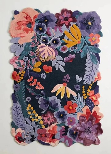 Blue Tufted Jardin Rug 100% New Zealand Woolen High Quality Area Rug For House - Bild 4 von 12