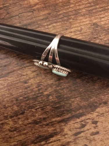 Indianer Ring Sterlingsilber und Türkis - Größe 6,5 - Bild 5 von 7