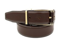 Marco Valentino Men's Brown Textured Leather Belt