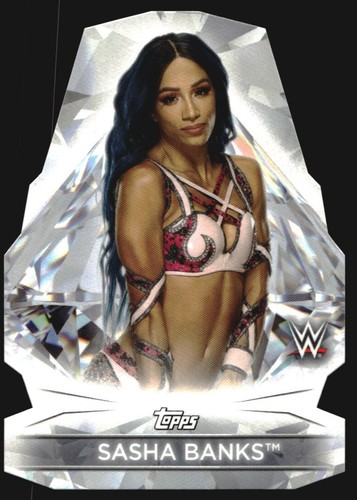 2021 Topps WWE Women's Division Diamond Cuts Sasha Banks #DC-11 card