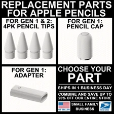 Replacement Tip/Cap/Charging Adapter for Apple Pencil 1st/2nd Gen 1/2 Pen Nib