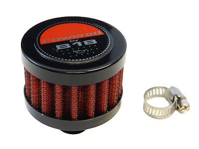 VMS RACING RED 9MM MINI AIR OIL BREATHER FILTER FOR HONDA CIVIC ACURA B18 ENGINE