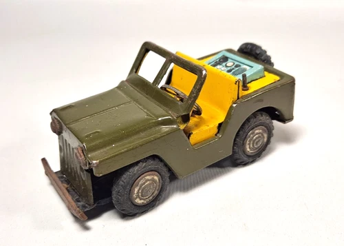 Vintage Japanese Made Jeep Friction Car.