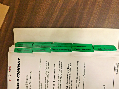 DeVilbiss Generator Dealer Repair Shop Manual - Picture 3 of 17