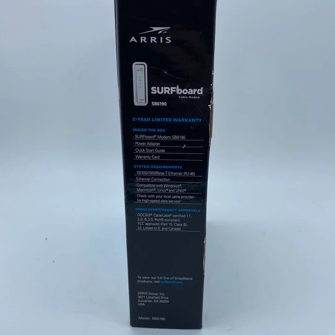 Arris Surfboard Cable Modem SB6190 SMT Duty Free
