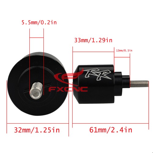 Extremos de barra de agarre de mango grabados CNC para Honda CBR500R CBR600F CBR600F2 CBR600F3 - Imagen 7 de 10