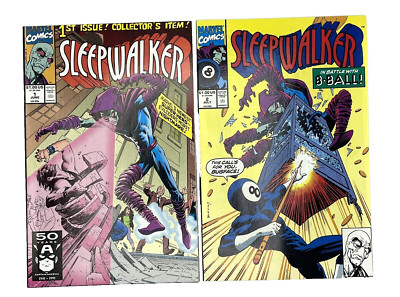 Sleepwalker #1-2 Bob Budiansky Bret Blevins Eight Ball Marvel Comics 1991 NM/VF