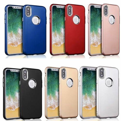 For iPhone 6/7/8/X/XS MAX/XR Shockproof Hybrid Silicone Case +Scree Protector - Picture 2 of 17