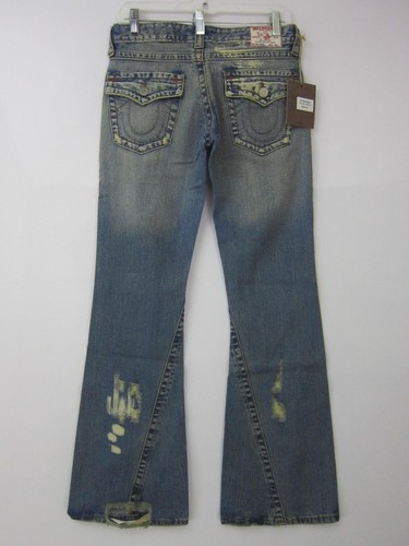 NUEVOS JEANS DE MUJER TRUE RELIGION SECCIÓN #503 TWISTED FLARE TALLA 28 X 32 - Imagen 3 de 11