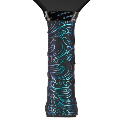 Supacaz Super Sticky Kush Tsunami Blue Refractor Pickleball Overgrip-3pk-Brand