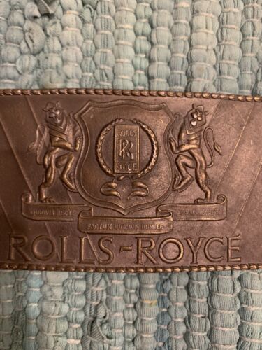 Belt Buckle Rolls-Royce RR Noble Lion Car Logo Vintage Lewis Chicago Brass Metal