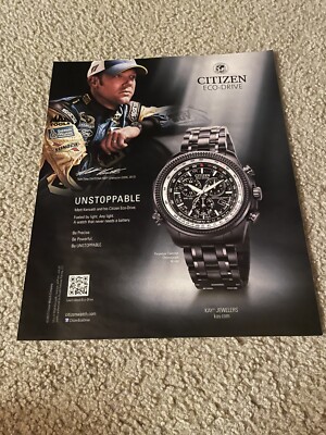 Vintage 2012 MATT KENSETH 2TIME DAYTONA WINNER CITIZEN ECO-DRIVE